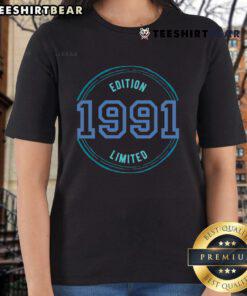Premium Limited Edition 1991 Ladies Tee in soft cotton, featuring vintage design and vibrant colors, perfect for casual wear.