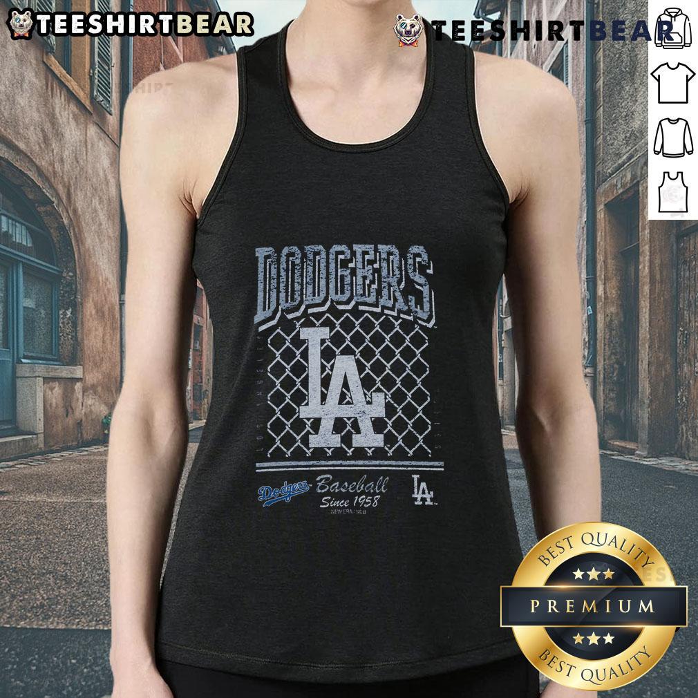Alt Text: Premium Los Angeles Dodgers old school baseball tank top, celebrating the team's legacy since 1958.
