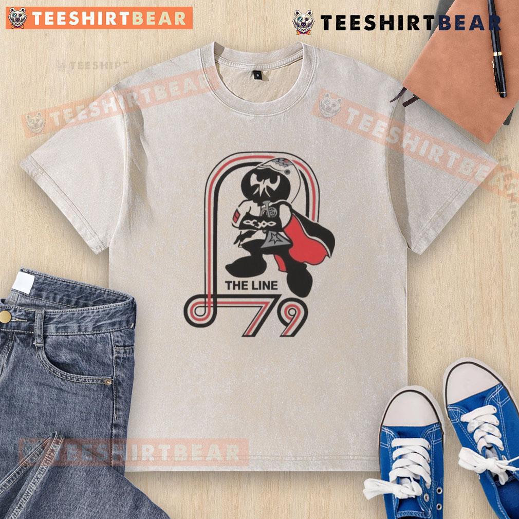 Alt Text: Premium Phantom Regiment The Line Washed T-Shirt in soft fabric with vibrant colors, perfect for fans and casual wear.