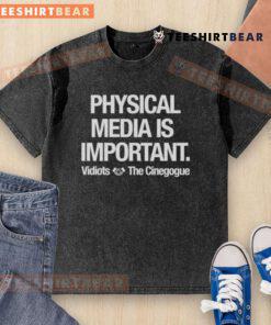 Premium Physical Media Vidiots The Cinegogue washed t-shirt featuring vibrant graphic design and soft fabric texture.