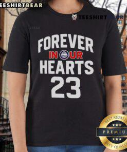 Premium Ryne Sandberg Forever In Our Hearts 23 Ladies Tee featuring a stylish design for fans of the baseball legend.