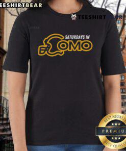 Premium Saturdays in CoMo ladies tee featuring a stylish design, perfect for casual outings and showcasing local pride.