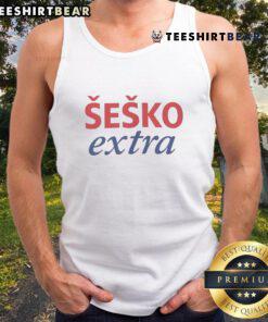 Premium Sesko Extra Manchester United Tank Top in red, featuring the iconic club logo and stylish design for fans.