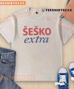 Premium Sesko Extra Manchester United washed t-shirt in red, featuring the iconic club logo and a stylish, casual design.