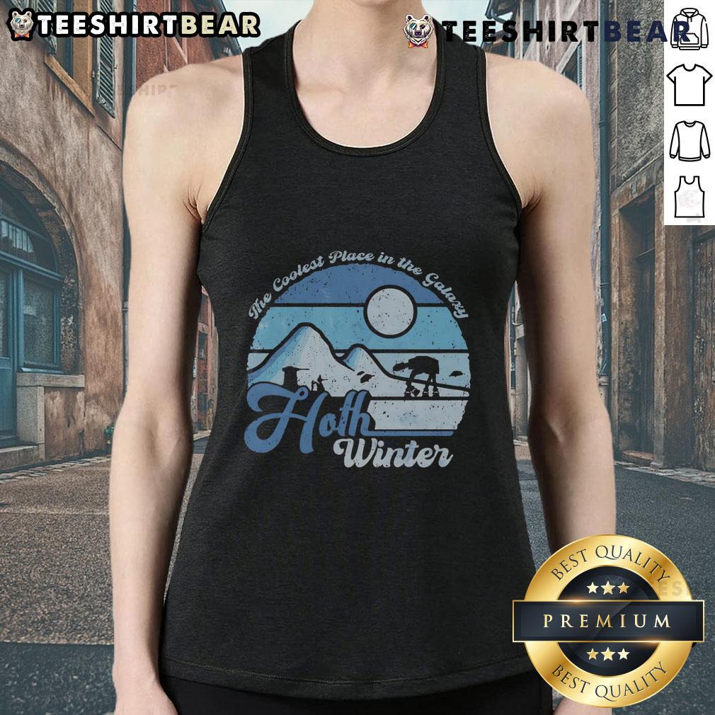 Premium Hoth winter tank top featuring a cool galaxy design, perfect for fans of sci-fi and stylish winter apparel.