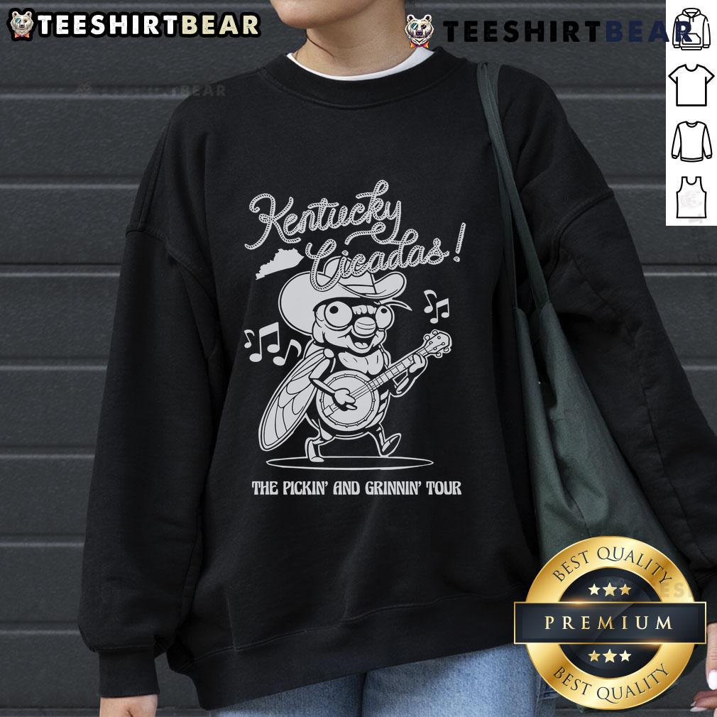 Premium Kentucky Cicadas Tour sweatshirt featuring a stylish design, perfect for fans of cicadas and unique apparel.