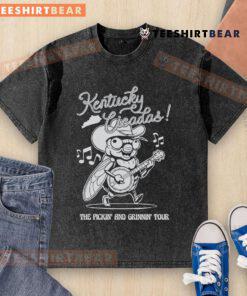 Alt Text: Premium Kentucky Cicadas Tour washed t-shirt featuring a vintage design, perfect for summer outings and music events.