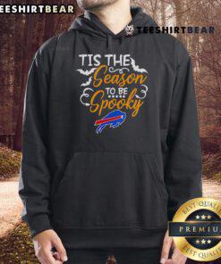 Premium Tis The Season To Be Spooky Buffalo Bills Hoodie featuring festive design for Halloween fans and football enthusiasts.