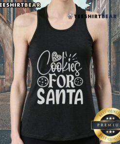 Pretty cookies for Santa tank top featuring festive cookie designs, perfect for holiday gatherings and Christmas celebrations.
