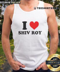 Stylish 'Pretty I Love Shiv Roy' tank top featuring bold typography and a chic design, perfect for fans of the show.
