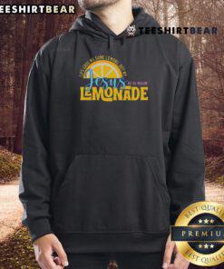 Cozy 'Pretty Life Gave Me Some Lemons, My Jesus Making Lemonade' hoodie in bright yellow, perfect for casual wear.