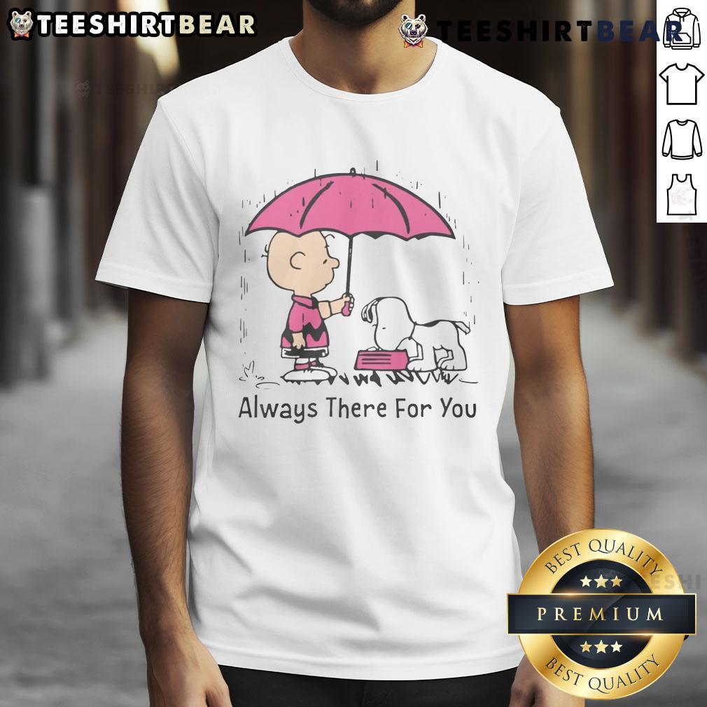 Alt Text: Pretty Peanuts Snoopy Always There For You T-Shirt featuring a cheerful Snoopy design in vibrant colors.