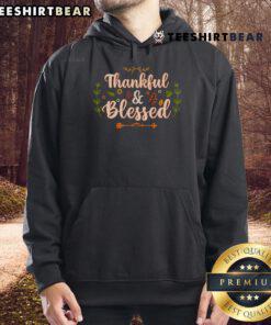 Pretty Thankful Blessed Thanksgiving Hoodie featuring festive autumn colors and a cozy design for holiday celebrations.
