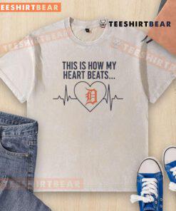 Pretty This Is How My Heart Beats Detroit Tigers washed t-shirt featuring vibrant team colors and a stylish design.