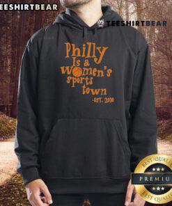 Top Aubrey Plaza Philly Is A Women's Sports Town Est 2030 Hoodie showcasing vibrant design and sporty style.