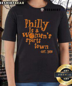 Top Aubrey Plaza Philly is a Women's Sports Town Est 2030 Ladies Tee featuring bold graphics and vibrant colors.