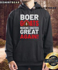 Top Boer Goats Making Goatess Great Again hoodie featuring a stylish design for goat lovers and farmers.