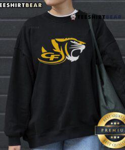 Top CF Tiger High School Logo Sweatshirt featuring vibrant school colors and emblem for stylish school spirit.