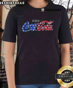 Top Enjoy Coca-Cola Ladies Tee featuring a stylish design and vibrant colors, perfect for casual outings and Coca-Cola fans.
