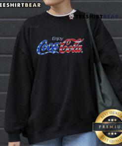 Stylish Top Enjoy Coca-Cola sweatshirt in vibrant red, perfect for casual wear and Coca-Cola fans.