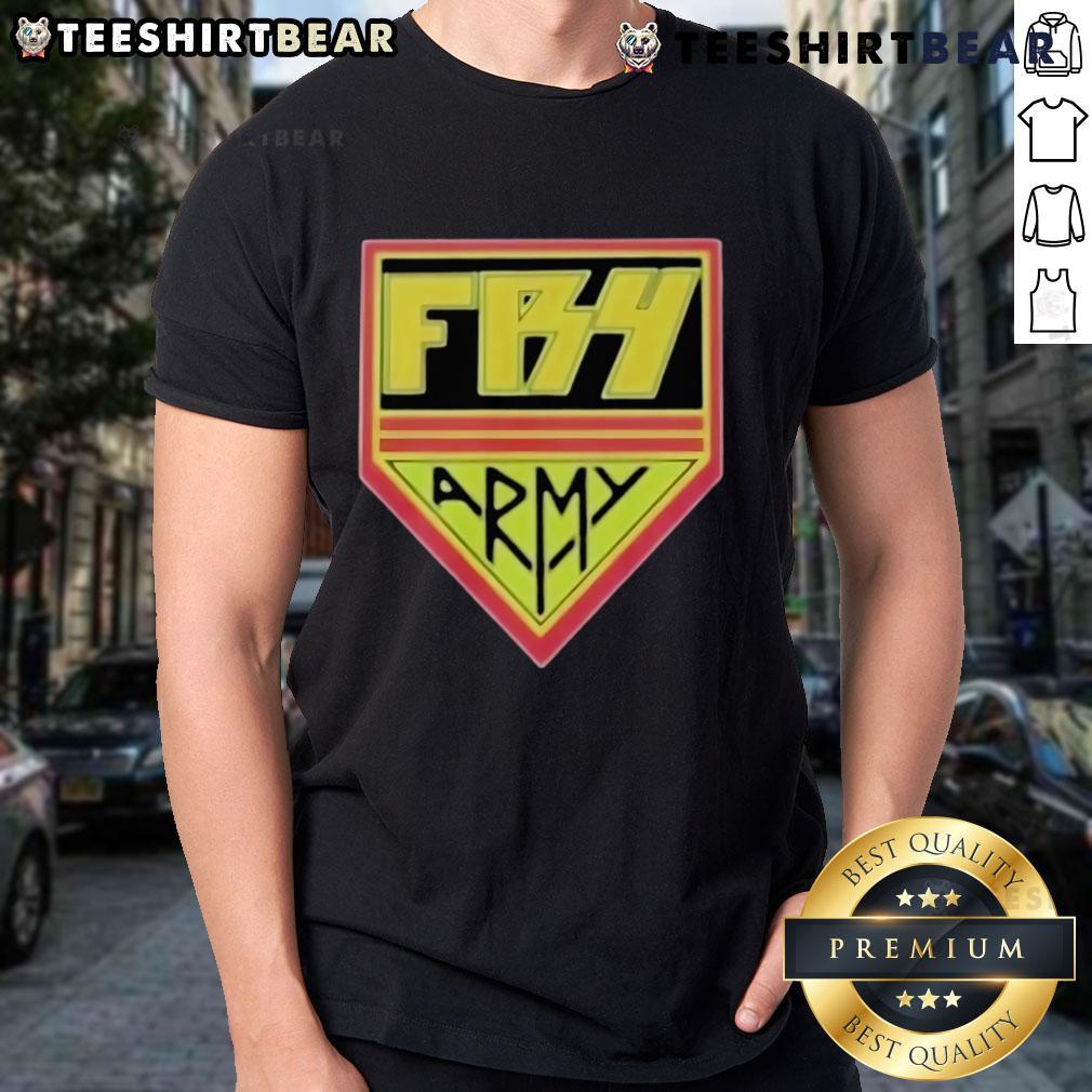 Top Fry from Frytech FB4 Army T-Shirt featuring a bold design, perfect for casual wear and military enthusiasts.
