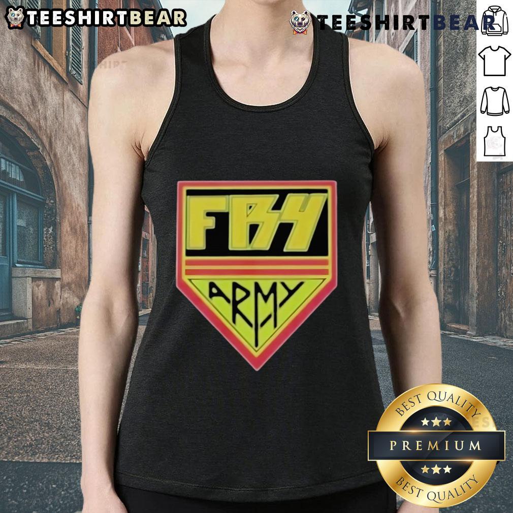 Top Fry from Frytech FB4 Army Tank Top showcasing a stylish military-inspired design for casual wear.