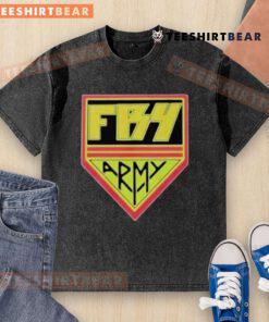 Top Fry from Frytech FB4 Army Washed T-Shirt in olive green, showcasing a stylish and rugged military-inspired design.
