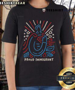 Top Here To Make A Difference Proud Immigrant Ladies Tee showcasing a stylish design celebrating immigrant pride.