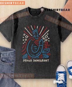 Top Here To Make A Difference Proud Immigrant Washed T-Shirt showcasing a stylish design for proud immigrants.