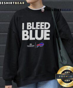 Top I Bleed Blue Buffalo Bills sweatshirt featuring team colors and logo, perfect for fans and game day wear.