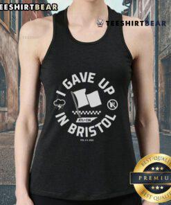 Trendy 'Top I Gave Up in Bristol' tank top on a stylish background, perfect for casual summer outfits.