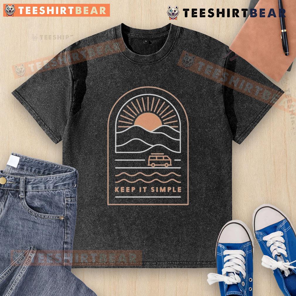 Top Keep It Simple Wituka Washed T-Shirt in soft fabric, featuring a relaxed fit and stylish washed finish.