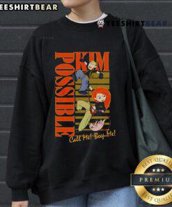Top Kim Possible Call Me Beep Me Sweatshirt featuring vibrant colors and iconic graphics for fans of the classic show.