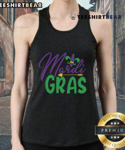 Stylish Top Mardi Gras Tank Top featuring colorful designs for festive celebrations and parades.