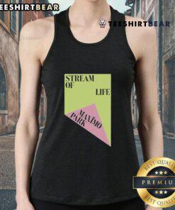 Stylish Top Maximo Park Stream of Life tank top featuring vibrant design, perfect for casual wear and music fans.