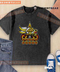 Alt Text: Top Mexica New Year 10 Tochtli washed t-shirt featuring vibrant colors and cultural design for festive celebrations.