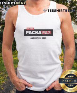 NC State 2025 Packapalooza tank top featuring vibrant colors and bold logo, perfect for summer campus events.