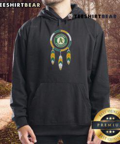 Top Native American Indians X Oakland Athletics baseball hoodie showcasing vibrant design and team spirit.