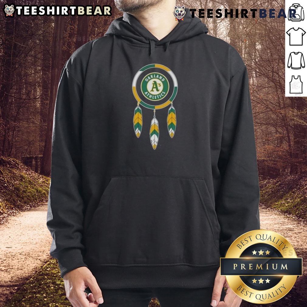 Top Native American Indians X Oakland Athletics baseball hoodie showcasing vibrant design and team spirit.