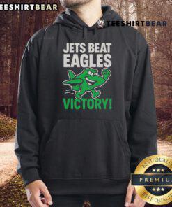 Alt Text: 2025 NFL hoodie featuring the New York Jets vs Philadelphia Eagles victory design, perfect for football fans.