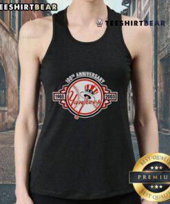 Top New York Yankees 1903-2003 100th Anniversary tank top featuring iconic team logo and vintage design.