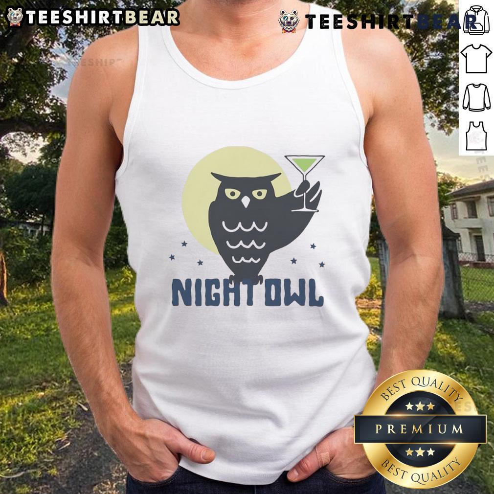 Top Night Owl Cocktail Tank Top featuring a stylish design perfect for nightlife and casual outings.