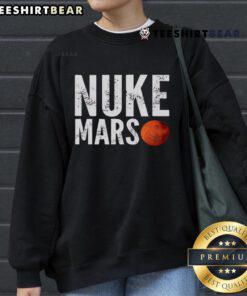 Top Nuke Mars sweatshirt featuring a bold graphic design, perfect for space enthusiasts and streetwear lovers.