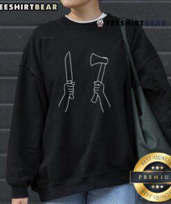 Top Pictish child defends herself from an African Roman soldier in a vibrant sweatshirt design.