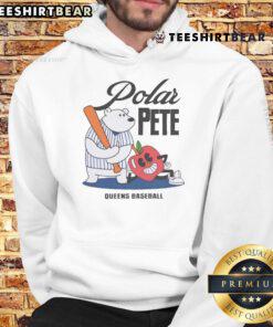 Alt Text: Top Polar Pete Alonso Queen baseball hoodie featuring vibrant colors and stylish design for fans.