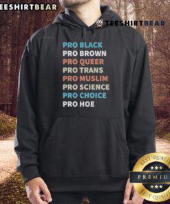 Top Pro Black Pro Brown Pro Queer Hoodie featuring vibrant colors and a stylish design, perfect for LGBTQ+ pride.