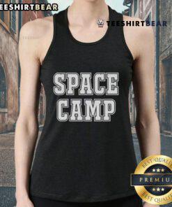 Alt Text: Retro 80s Space Camp University tank top featuring vibrant colors and a classic design, perfect for nostalgic fans.