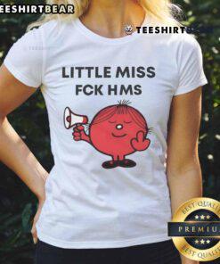 Stylish Top Shelley Blond Little Miss Fck HMS Ladies Tee featuring a fun graphic design, perfect for casual wear.
