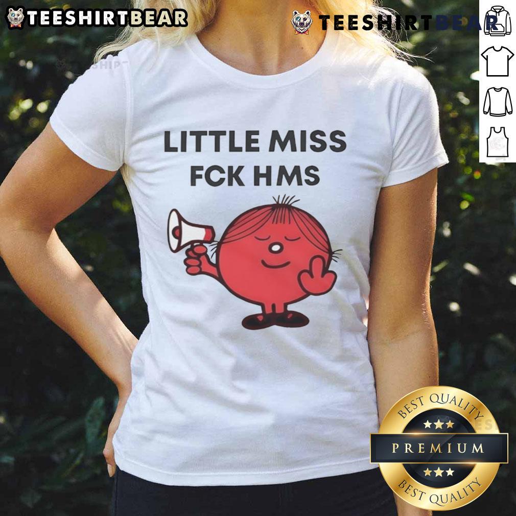 Stylish Top Shelley Blond Little Miss Fck HMS Ladies Tee featuring a fun graphic design, perfect for casual wear.