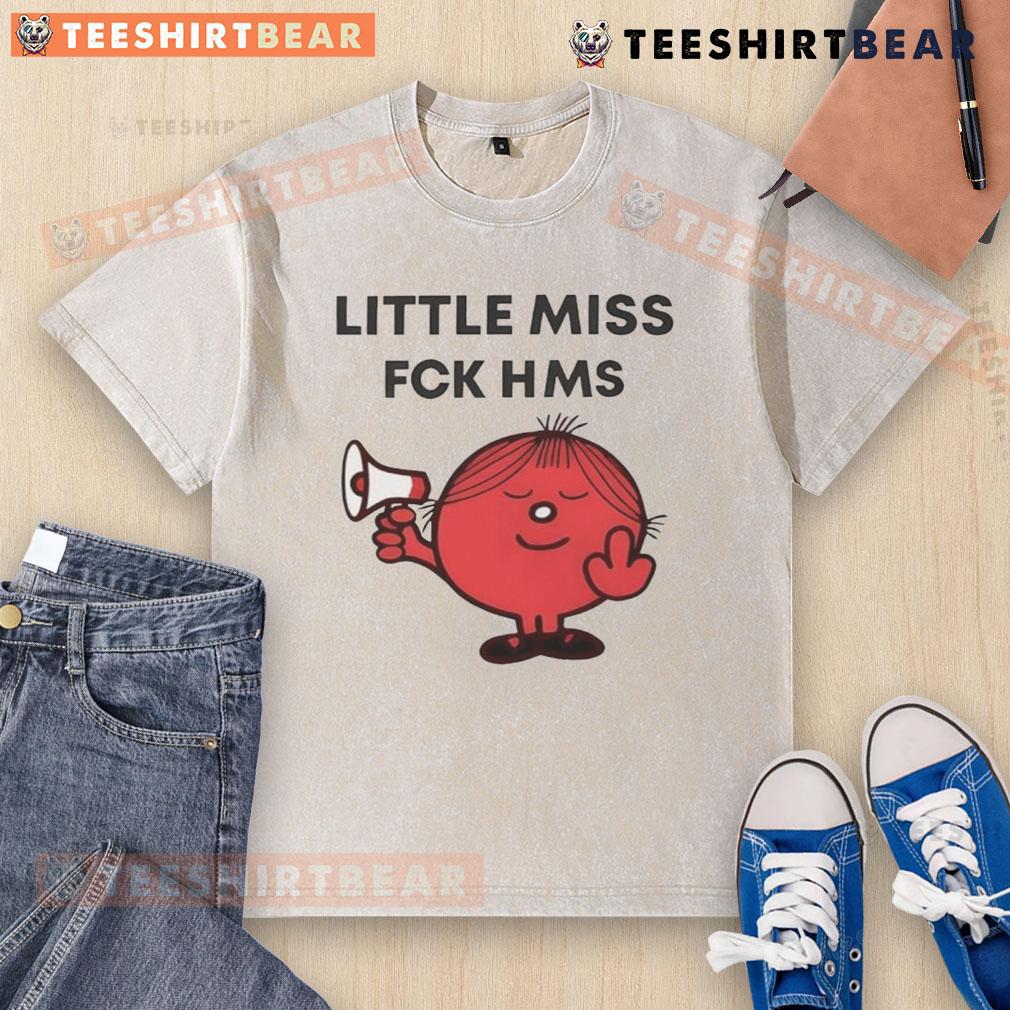 Top Shelley Blond Little Miss Fck HMS Washed T-Shirt displayed on a mannequin with a stylish background.